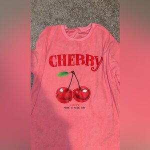 Cherry Pink corduroy Shirt